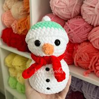 Easy Snowman Free Crochet Pattern - Wonder Crochet