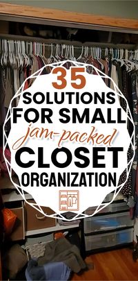 Maximize your storage space with these organization ideas for small closets - closet space hacks to organize small closets - small closet clothing organizing and DIY small closet organization