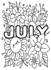 July Coloring Pages - Coloring Pages For Kids And Adults