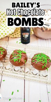 This Christmas hot chocolate balls recipe is so creamy delicious with Baileys Irish Cream. They make great DIY Christmas hot chocolate gifts for party hostesses or friends and family.