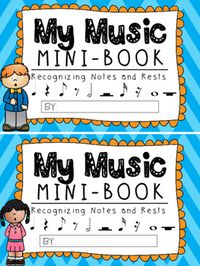 Put together this fun Music Mini Book with your students to help them recognize the different music notes and rests!  ***NOTE - pages should be cut in half and bound together on the left hand side***  Notes and Rests to be learned include:  QUARTER NOTE QUARTER REST EIGHTH NOTE EIGHTH REST SIXTEENTH NOTE SIXTEENTH REST HALF NOTE HALF REST WHOLE NOTE WHOLE REST PAIRED EIGHTH NOTES 4 BEAMED SIXTEENTH NOTES  Activities included:  *Easy-to-read pages with information and descriptions about the notes