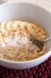 [Instant Pot] Creamy Coconut Steel Cut Oats  flavorRD.com