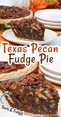 This tempting Texas-style pie uses a crunchy pecan topping and gooey fudge filling to create the ultimate pecan pie. Once you've tried a Texas Pecan Fudge Pie, there's no going back!