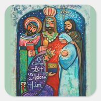 Three Kings Christmas Holiday Stickers