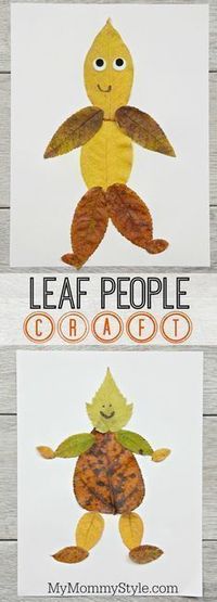 This leaf art project can be used along with a lesson about leaves. This craft great for kids in preschool, kindergarten, 1st and 2nd grade.