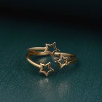 Gold Star Ring, Falling Star Ring, Gold Band Ring, Thin Star Ring, Celestial Ring Gold, Fashion Ring, Gold Plated Brass IMPORTANT NOTE....👇 free surprise gift on purchase of 1 product. 2 rings free gifts on purchase of 5 products. ❥ Customers' satisfaction is our biggest priority, please contact us with any questions/queries for future or existing orders, and we will do our best to make sure you are happy with your order. ❥Please make sure to add the correct address during checkout. You can ret