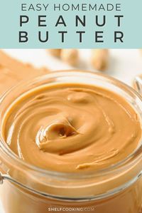 All you need for this simple and delicious homemade peanut butter recipe are peanuts and a blender. Yes that's it! It's so good, you'll never go back to store-bought PB again!