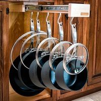 Glideware GLDWR7HK - Free Shipping! - 22" Pull-Out Rack with 7 Hooks - EACH - The Hardware Hut