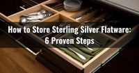 Identify the secrets to keeping your sterling silver flatware gleaming and tarnish-free. Get to know the best storage techniques now.