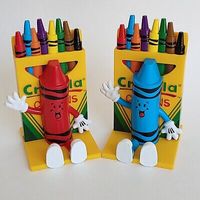 vtg 1999 Crayola Crayon bookends Binney & Smith 90's art library coloring  | eBay