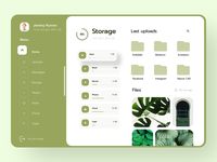 Storage Dashboard - Clean UI