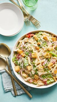 Chicken Caesar Pasta Salad Is An Easy Crowd-Pleaser