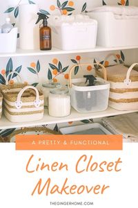 How to make a linen closet pretty