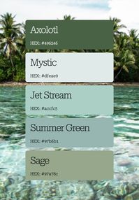 green color palette