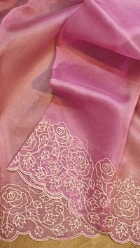 Code: HLTTPP; Book on whatsapp 91 9010974259 #HLcolours #pureorganzasarees #organzasilksarees #embroiderysarees