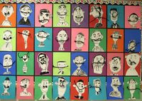 Today my artists drew Salvador Dali-inspired self-portraits.  I found the idea from There's a Dragon in my Art Room .          (The artwork...