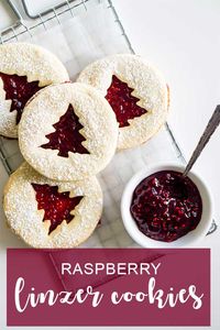 Raspberry Linzer Cookies