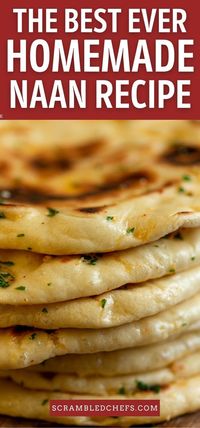 Make this simple homemade naan bread recipe and serve alongside your favorite curry! A simple and perfect homemade bread! This perfect easy naan recipe is a perfect recipe for garlic naan. #naan #garlicnaan #homemadenaan #indianfood #bread #curry