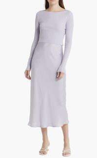 Bring on ballerina vibes in this svelte two-piece set comprised of a soft ribbed sweater and lustrous satin slipdress. Nordstrom affiliate.