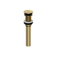 Non-Slotted Touch Seal Dome Drain with 6" Tailpiece - Antique Gold | Model Number: 5445AG - House of Rohl - USA