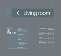 Wayfinding System / Vinted Office on Behance