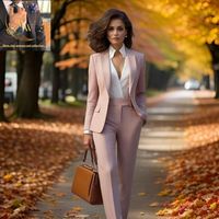 Women's pink 2 piece suits, office suits, suits for women, female suits, groom suits, Meeting suits by Weddingwearstore on Etsy