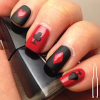 ncu – red & black | bulletnails