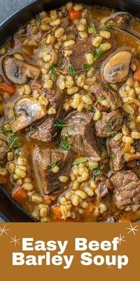 Beef Barley Soup is comfort food in a bowl. Healthy, filling and affordable, this nutritious dish is made in one pot and reheats amazingly. What else can you ask for?