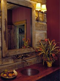 Barn Wood Bathroom Wall