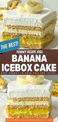 Banana icebox cake