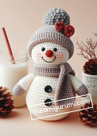 Crochet Snowman Winter Amigurumi Idea - The Amigurumi