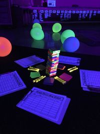 Glow Day Math Review - first grade