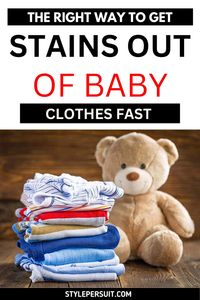 Dealing with stains in baby clothes is not a simple task. But no matter what kind of mess you’re dealing with, you can easily remove most stains from baby clothes by following these simple steps.