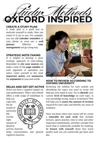 Oxford University study guide and certified methods. Become an A+ student following those simple steps.   1. Create a study plan, 2. Learn how to strategically take notes; relax and get active; 4. How to review according to Oxford University.   #studytips #studyguide #studymotivation #university #college #universitymotivation #motvationalwall #inspirationalwall #oxford  #oxforduniversity  #astudent #a+student #learningstyle #reviewingconsistenly #uk  #personaldevelopment #characterdevelopment #skills #learningstyle   Created by Sabrina 💚 With much love! 👑 For credit, reposting or removal DM please!