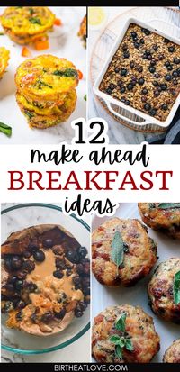 Healthy make ahead breakfast ideas! Make breakfast a little easier this school year with make ahead freezer breakfast recipes. These freezable breakfast ideas are great to heat and serve on busy mornings with kids. Serve your family a healthy breakfast even when you don't feel like cooking with these freezer recipes for breakfast! Great breakfast meal planning ideas for moms! #breakfast