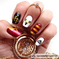 Lacquered Lawyer | Nail Art Blog: Harry Potter Nail Design, Nail Art, Nail Salon, Irvine, Newport Beach