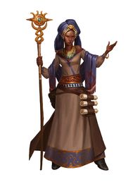 Art of William Liu - Tribe Priest Girl - Paizo