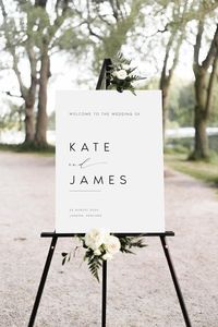 Minimalist Wedding Welcome Sign Welcome Wedding Sign Script - Etsy Australia