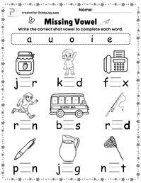 Get this pack of Vowels Worksheets For Kindergarten Free, Master vowel sounds and read words through this free printable- Missing Vowel worksheets for kindergarten. #alphabetworksheets #preschoollearning #earlyeducation #handsonlearning #learningthroughplay #alphabetfun #toddleractivities #homeschooling #educationalresources #letterrecognition