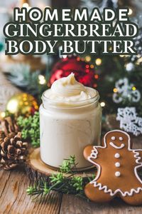 Looking for a thoughtful homemade gift? This DIY shea butter body butter is perfect! It's easy to make and smells like Christmas.