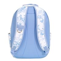 Gear up for school days and adventures of all kinds with our best-built backpacks yet. Made of water-resistant polyester and featuring ultradurable bound stitching and plenty of compartments, our bag easily helps you take your laptop, books and other essentials wherever you go. Plus, these designs are better for you and the planet because they are made with more than 14 recycled plastic bottles. Imagined exclusively with lifestyle brand LoveShackFancy, its blue damask print reflects their charmi