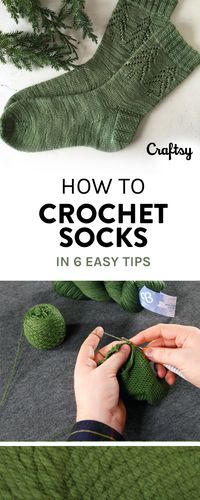 Crocheting socks is not always easy sailing, but it is a very rewarding way to expand to your crochet skills. With a good sock pattern and a willingness to make adaptations for a great fit, you'll soon be totally addicted! Follow these 6 quick and easy tips and you'll be well on your way to becoming a crochet master.