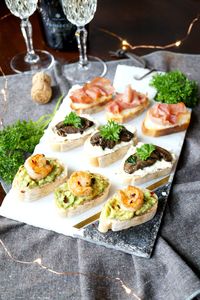 holiday crostini trio - The Baking Fairy