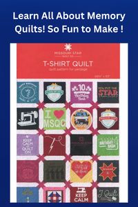 Memory quilts are so special and there are so many ideas! Find inspiration and pattern ideas here!