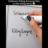 Here's a hilarious Harry Potter edit about Voldemort and Harry, do you agree with this? It's true that Voldy was less straight forward when it was about ending Harry's life (we all know why ofc, this is just a meme) #harrypotteredit #potterheads