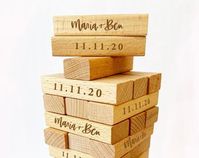 Jenga guest book | Etsy