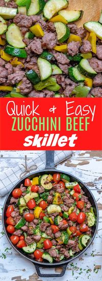 Nourish Yourself with this Quick & Easy Zucchini Beef Skillet!