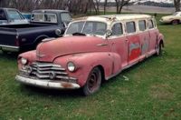 1946 Chevy limo barn find. From Facebook Car Museum