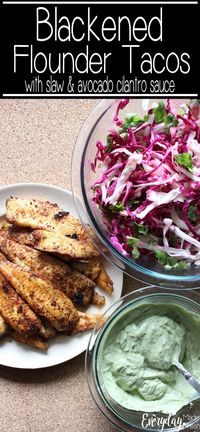 Blackened Flounder Tacos