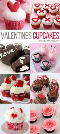 35+ Valentine's Day Cupcake Ideas - This collection is completely ADORABLE! There's something for every skill level, no matter how much time you have!